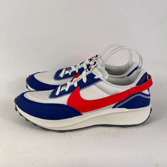 Nike Waffle Debut Swoosh mens size 10.5 phantom habanero red royal athletic shoe - Picture 5 of 11